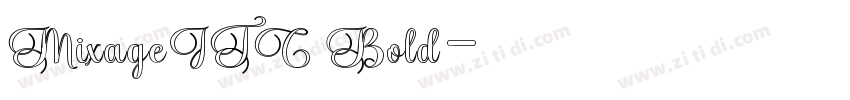 MixageITC Bold字体转换